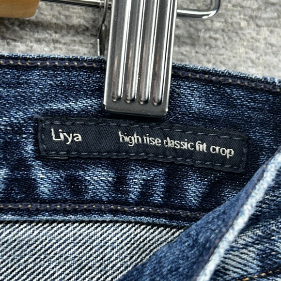 Citizen of Humanity Liya Jeans Women 31 High Rise Classi Fit Crop Blue Denim USA - Picture 4 of 15